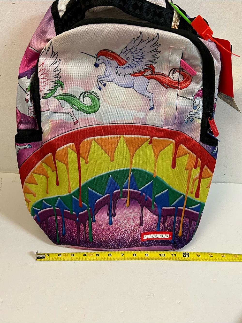 Sprayground Multicolor Unicorn Rainbow Drip Mini Backpack